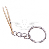 KEYCHAIN TWEEZERS GOLD PLATED